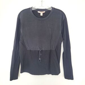 F21 mixed media long sleeve tee